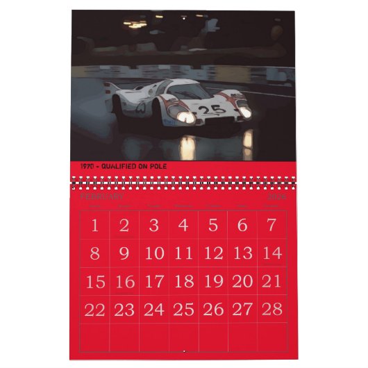 2026 RACING CALENDAR KALENDER (Feb 2026)
