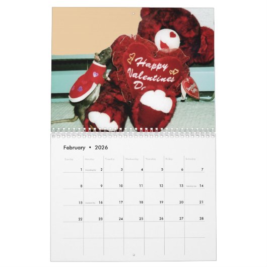 2026 RATS of the Rodent Reader Calendar B Kalender (Feb 2026)