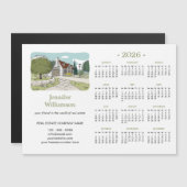 2026 Real Estate Agent Calendar House Magnet (Voorkant / Achterkant)