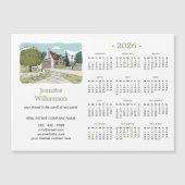 2026 Real Estate Agent Calendar House Magnet (Voorkant)