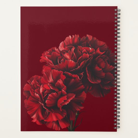 2026 Red Carnations Planner (Achterkant)