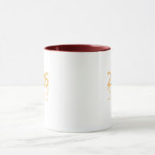 2026 Reflection Coffee Mug - Minimalist Gold Mok (Midden)