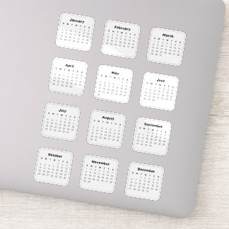 2026 Regenboogkalender Sticker