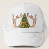 2026 Reindeer Christmas Festive Holiday  Trucker Pet (Voorkant)