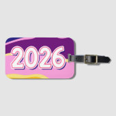 2026 reisjaar bagagelabel (Voorkant (horizontaal))
