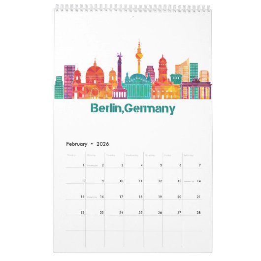 2026 REIZEN WERELDSTEDEN KALENDER (Feb 2026)