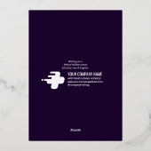 2026 Religieus kerstbeeld Ezel, o heilige nacht Ge Folie Feestdagenkaart (Achterkant)