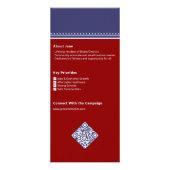 2026 Republikeinse GOP politieke kandidaat campagn Reclamekaart (Achterkant)