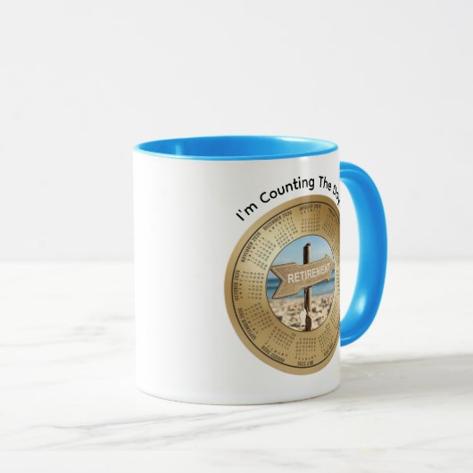 2026 Retirement Calendar Coffee Mug Mok (Voorkant rechts)