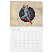2026 Retro Pinup Girl Wall Calendar Kalender (Mar 2026)