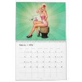 2026 Retro Pinup Girl Wall Calendar Kalender (Feb 2026)
