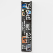 2026 Retro Schoolbord Schets 10 Foto Grad Feest Spandoek (Verticaal)