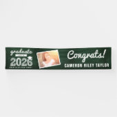 2026 Retro Schoolbord Schets Congrats Grad Foto Spandoek (Horizontaal)