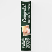 2026 Retro Schoolbord Schets Congrats Grad Foto Spandoek (Verticaal)