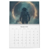 2026 Retro Space Art Calendar Kalender (Jan 2026)