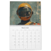2026 Retro Space Art Calendar Kalender (Mar 2026)