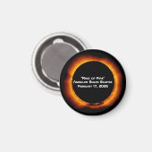 2026 Ringvormige Zonne-eclipse van Vuur Magneet (Voorkant / Achterkant)