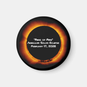 2026 Ringvormige Zonne-eclipse van Vuur Magneet