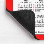 2026 Rood 52 weken ISO Agenda van Janz Two Tone Muismat (Hoek)