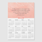 2026 Roze Waterverf Psalm 139:14 Magnet (Voorkant)