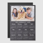 2026 Rustiek schoolbord gepersonaliseerde fotokale (Voorkant / Achterkant)