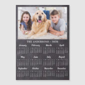 2026 Rustiek schoolbord gepersonaliseerde fotokale (Voorkant)