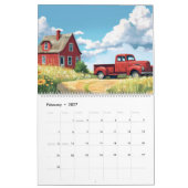 2026 rustieke boerderij muur kalender (Feb 2027)