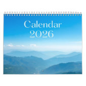 2026 Rustige Kalender — Minimalistische Zachte Est (Hoes)