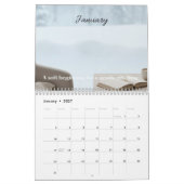 2026 Rustige Kalender — Minimalistische Zachte Est (Jan 2027)