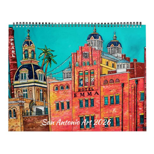 2026 San Antonio Artiest Serie Kalender (Hoes)