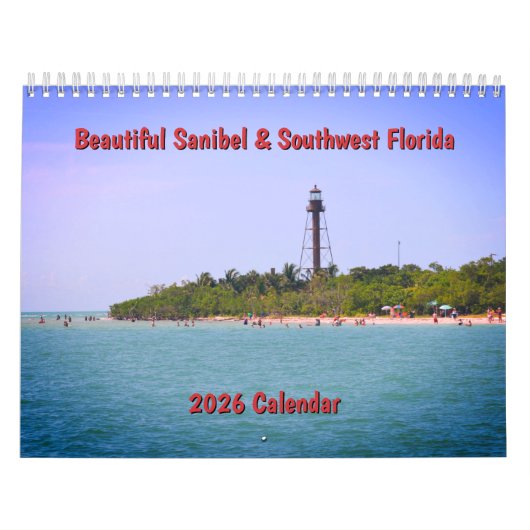 2026 Sanibel & Southwest Florida Muur Kalender (Hoes)
