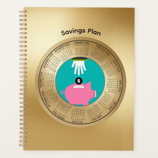 2026 Savings Plan Calendar Planner (Voorkant)