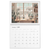 2026 Scandinavische kantoor katten muurkalender Kalender (Jan 2027)