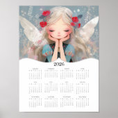 2026 Schattigee Fairy Fantasy Art Volledige jaarka Poster (Voorkant)