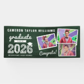 2026 Schoolbord Schets 3 Foto Afstudeerfeest Spandoek (Horizontaal)