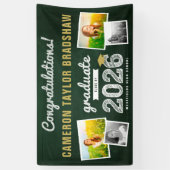 2026 Schoolbord Schets 4 Foto Afstudeerfeest Spandoek (Verticaal)