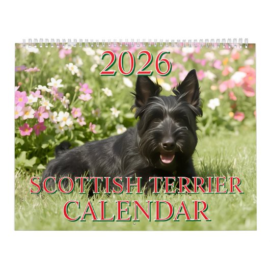 2026 SCHOTSE TERRIËR KALENDER (Hoes)