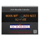 2026 Sciorbis 12 maanden Warped Moon Kalender (Hoes)