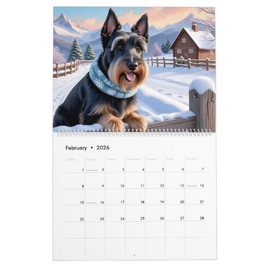 2026 SCOTTISH TERRIER CALENDAR KALENDER (Feb 2026)
