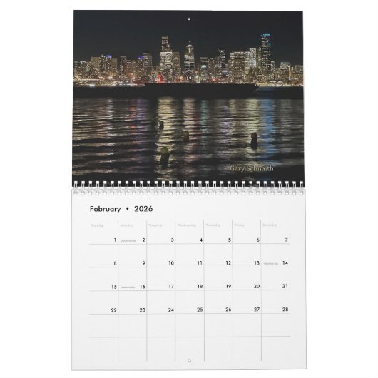 2026 SeaHorse Dive Club Northwest Diving Calendar Kalender (Feb 2026)