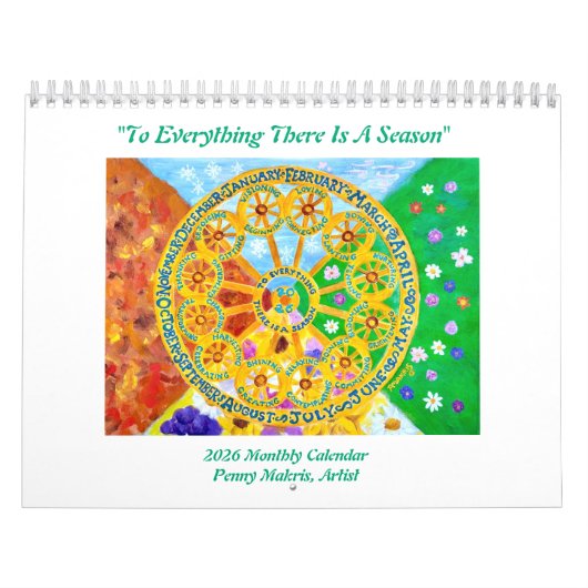 2026 Seasonal Monthly Calendar Kalender (Hoes)