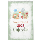 2026 Seizoenen Waterverf Kalender (Hoes)