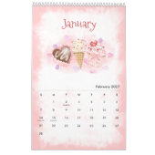 2026 Seizoenen Waterverf Kalender (Feb 2027)