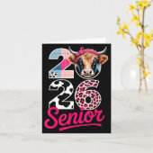2026 Senior Cow Lovers Graduation Funny Cl Shirt F Kaart (Gele Bloem)