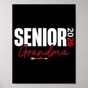 2026 senior grootmoeder klas van 2026 afgestudeerd poster