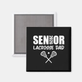2026 Senior Lacrosse Dad Lacrosse Team Parent  Magneet (Voorkant / Achterkant)