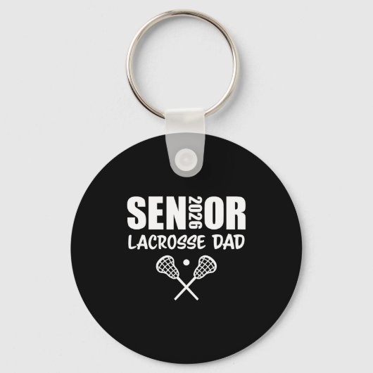 2026 Senior Lacrosse Dad Lacrosse Team Parent  Sleutelhanger (Voorkant)