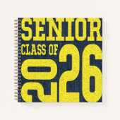 2026 Senior Year Modern Graphic Keepsake Autograph Notitieboek (Voorkant)