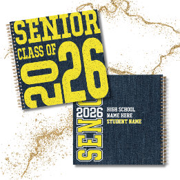 2026 Senior Year Modern Graphic Keepsake Autograph Notitieboek