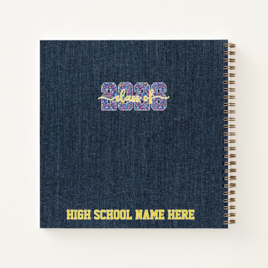 2026 Senior Year Scrapbook and Autograph Book Notitieboek (Achterkant)